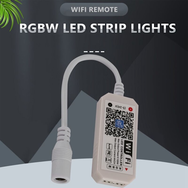 RGBW LED Strip Controller, WiFi Bluetooth APP styret, Dæmperkontrol til Android/IOS system, LED lysstreng