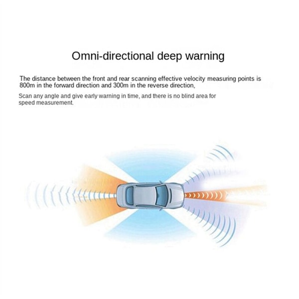 Bilmodel Speedometer Radar Detektor Mobil LED Display Multifunktionel 12V