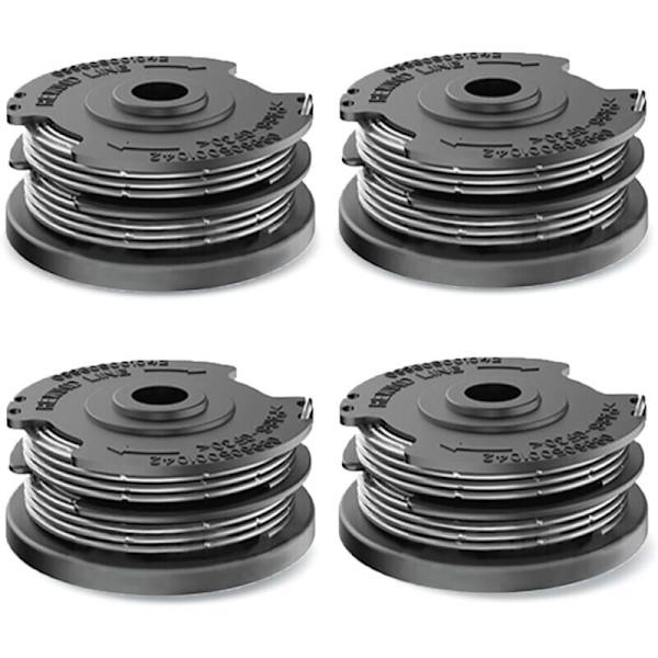 4 stk. linespoler til Bosch gresstrimmer-spoler, nylonlinje-erstatningsspole for Bosch F016800351 ART 24, 27, 30 og ART 30-36 LI (6,1 m x Ø1