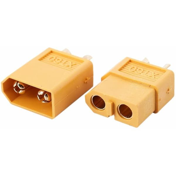 5 X par RC XT60 han-stik og PAR batteris stik + krympeflex
