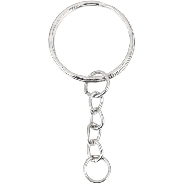 50x Ring 25mm for key ring key chain 30mm metal DIY