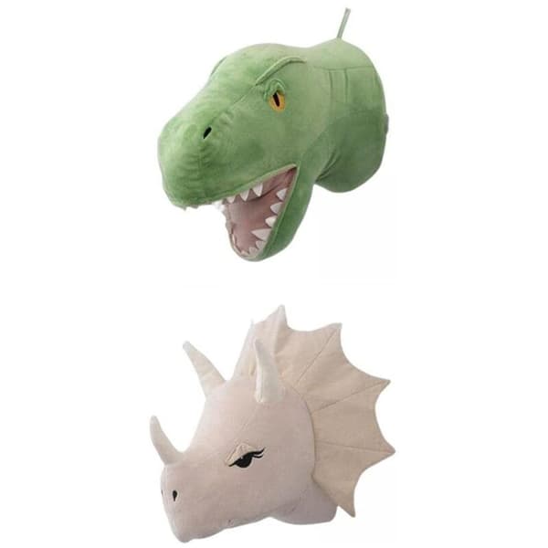 2 søte 3D-veggpynt hoder stue soverom