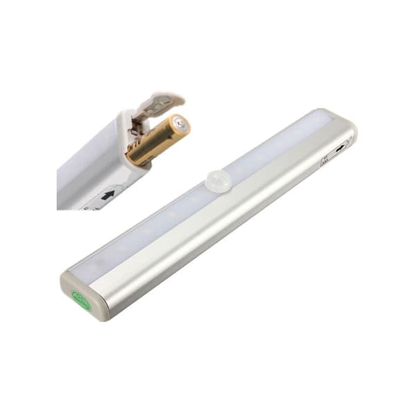 LED-lysstripe 10 PIR-sensor LAMPE BELYSNING PR REGISSØR Skuffeskap SKAP