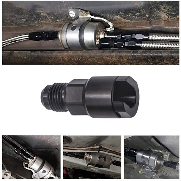 6AN til 3/8 EFI koblingsadapter i aluminium AN6 hann flare til 3/8 tommers drivstoffledningsslangekoblinger (3/8)