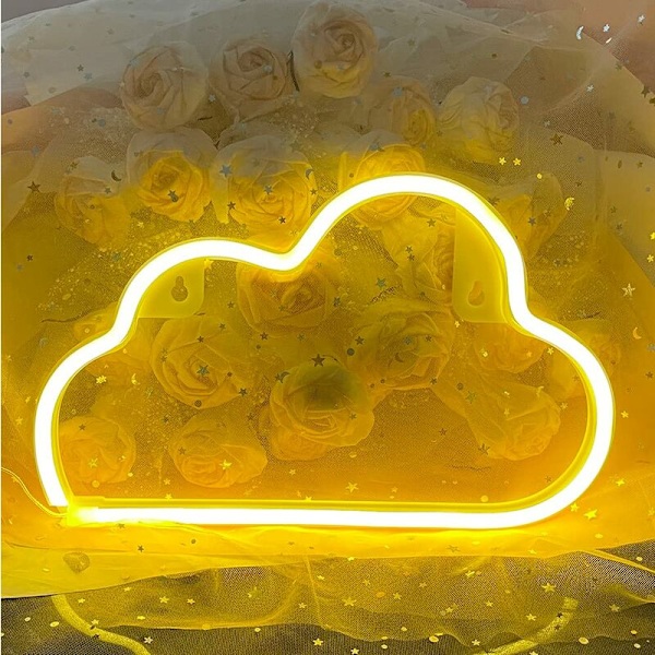 Sky Neon Skilt, Sky Led Neon Skilt Sky Neon Batteri/USB Drevet Neon Vægskilt Værelse Festlig Dekoration Neon Lys