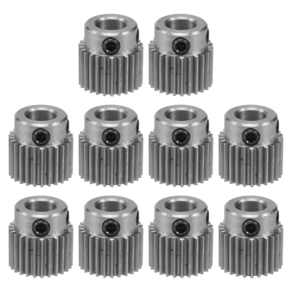 10Pcs Extruder Wheel Gear 3D Printer Parts 36 Tooth Gear Stainless Steel Extruder Gear for -10, -10S, S5, 3