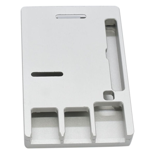Aluminiumlegering Skal Modell B för Raspberry Pi 4, Ultratunt Skal CNC-kylning Värmeavledning Endast för Raspberry Pi 4B (Silver)