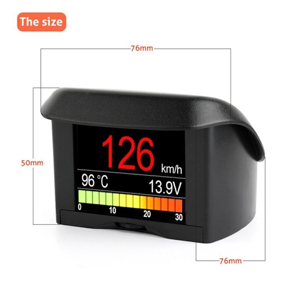 Auton digitaalinen nopeusmittari A202 OBD2 tietokoneen instrumenttinäyttö Head Up Display Trip