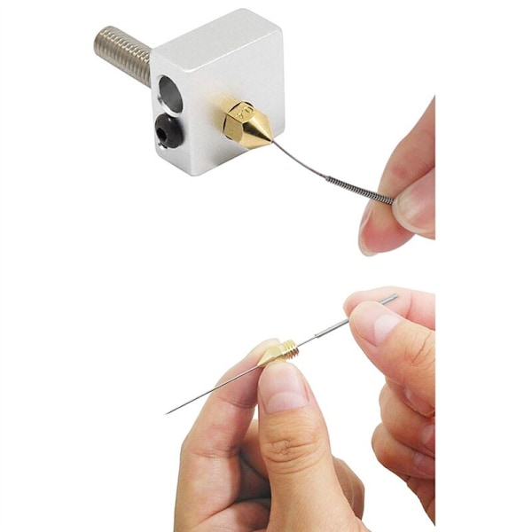 24 st MK8 Mässingmunstycke för 3D-skrivarhotend 1.75MM Filament J-Head Cr10 Värmeblock Ender3 M6 Gänga