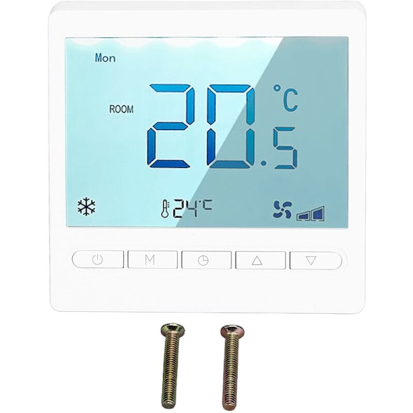 Programmerbar Termostat, Högprecision Stor LCD-Skärm Termostat, för Vardagsrum, Sovrum, Matrum, AC230V