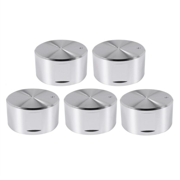 5 Metall Gasskomfyr Knapper 6mm, Komfyr Kontrollknapp, Brennerknapp, Gassplatebryter, Reservedeler
