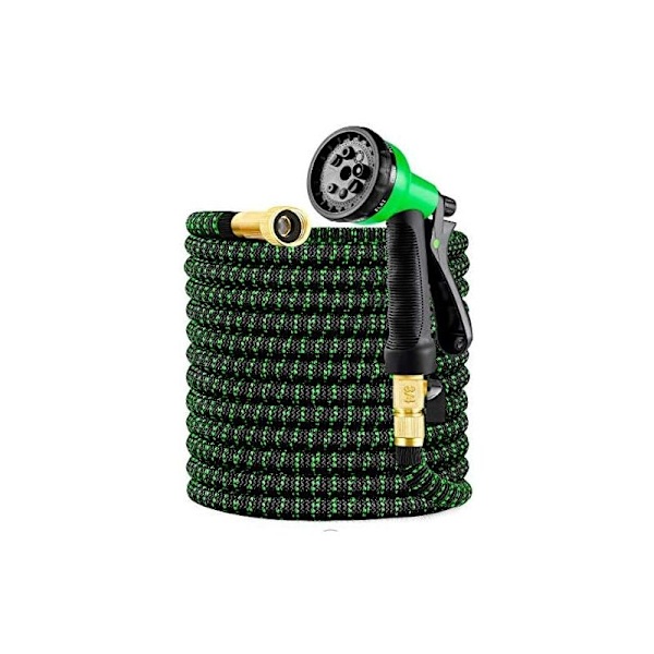 Havehose, Helt Ny 2021 Udvidbar Havehose 8m/25ft med 3/4\" Massiv Messingbeslag, Ekstra Robust Tekstil - Fleksibel Udvidbar Slange med F