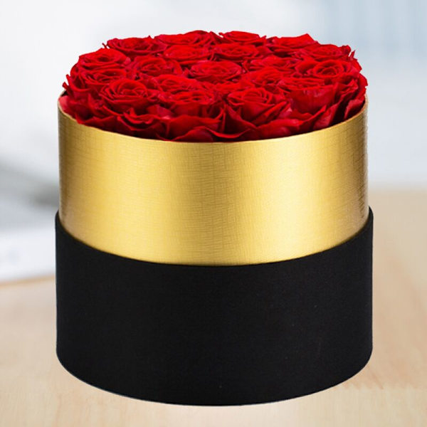 Bevaret Roseblomst Evigvarende Rose i Æske Bryllup Mors Dag Jul Valentinsdag Fødselsdag Kærlighedsgaver For Evigt A