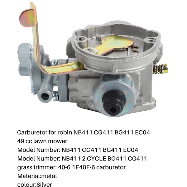 Förgasare för NB411 CG411 BG411 EC04 49CC Grästrimmer Röjsåg Trimmer 5416040000 Ersättning