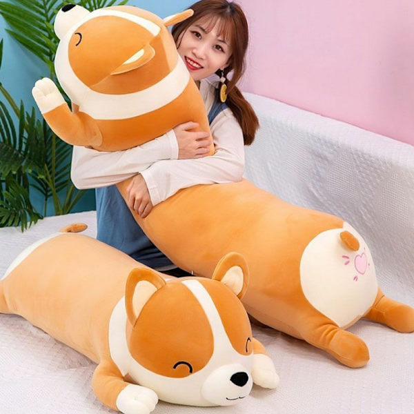 Corgi-koiran suuri jättimäinen Squishmallow -pehmolelu tyyny täytetty eläin