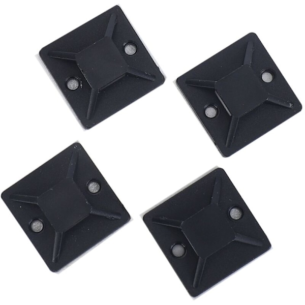 100 kpl Itsekiintiviivaisia Kaapelin Kiinnitysjalustoja 20 x 20 x 6mm