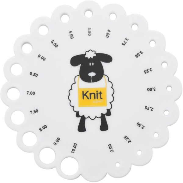 Stickningsnål Gauge Mätlinjal