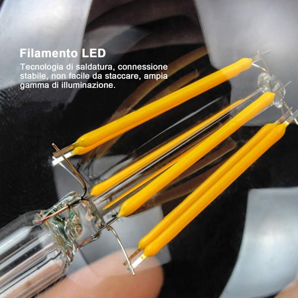 10 st E27 G45 LED-lampor 4W motsvarande 40W, E27 Retro LED-lampor, Varm Klar 3000K, Glas, 10 st