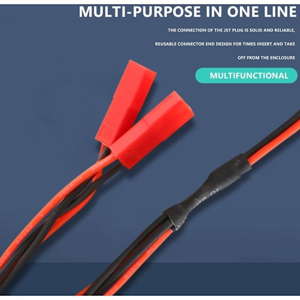 11 st JST-splitter JST-hane Y-kabel JST till JR-adapter för -4 batterimotor kylfläkt ESC fjärrkontrollbil