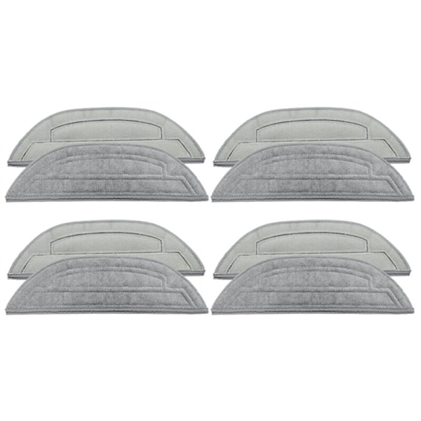 Reservemoppklut for S8 MaxV Ultra/G20S/S8pro Maxv Robotstøvsuger Tilbehør Mikrofiber Rengjøring - 8 Stykker