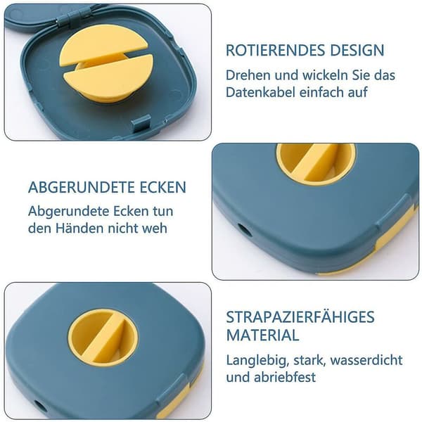 Kabeloprulning 3 stk. Kabeltromle Kabelbindere Kabelholder Kabelorganisering Kabelstyring til USB-kabel
