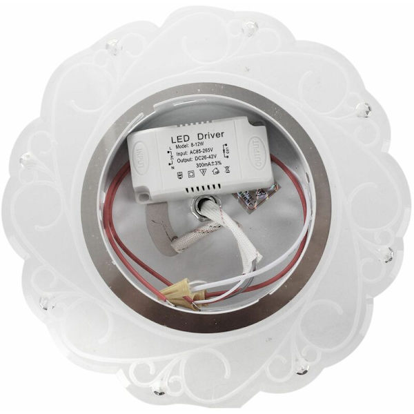 Moderne krystall LED-sparende lyssterke taklampe 2 varm hvit