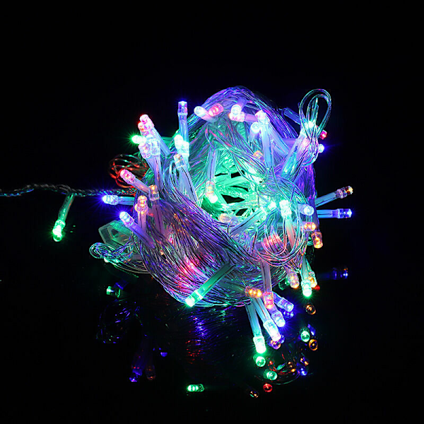 30M 300 LED-valosarjat Karnevaali Hääjuhla Ulko- ja Sisätilojen Puutarhan Valo, LED-valosarjat Valosarjat Garland Joulukuusen Koristelu Gazebo
