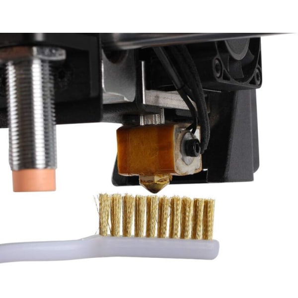 2 st 3D-skrivardelar Tillbehör Rengöring Koppartråd Tandborste Verktyg