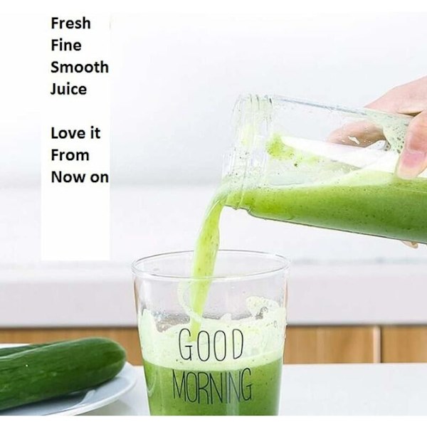 Bärbar Blender - Färska Juicer, Smoothie Blender, USB Laddningsbar Mixer för Färska Juicer, Smoothies, Shakes, Babyfruktjuice, Bärbar Hemma