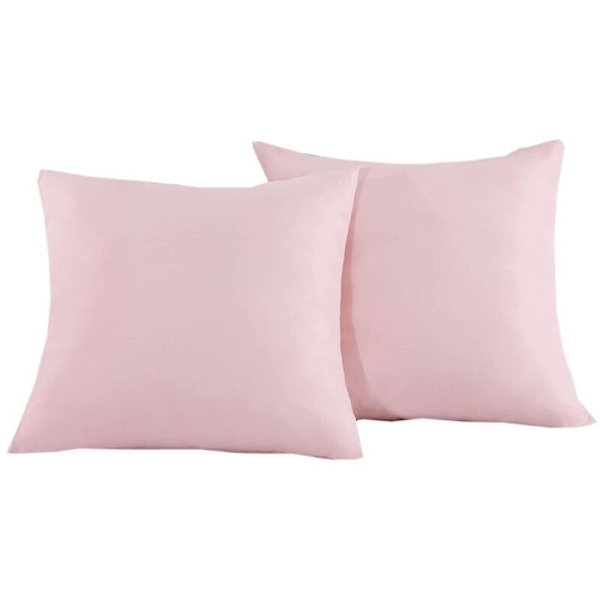 2 kpl - 60x60cm Vaaleanpunaiset Tyynynpäälliset Mikrokuitu Vetoketjullinen Tynynpäällinen