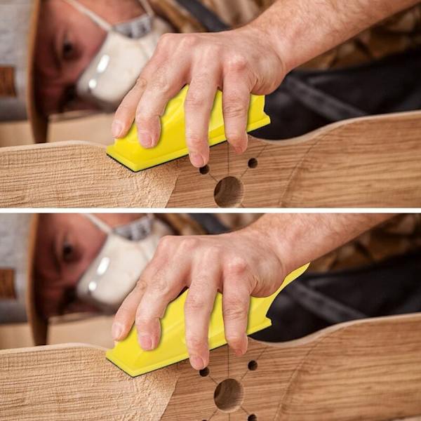 Detaljesliber og sandpapir sæt, mini slibemaskine til detaljejob fingersliber til håndværk mini slibemaskine til små projekter