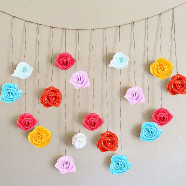 100 st/parti Mini handgjorda satin tyg rosetter blomma applikationer för bröllopsdekoration sömnad hantverkstillbehör