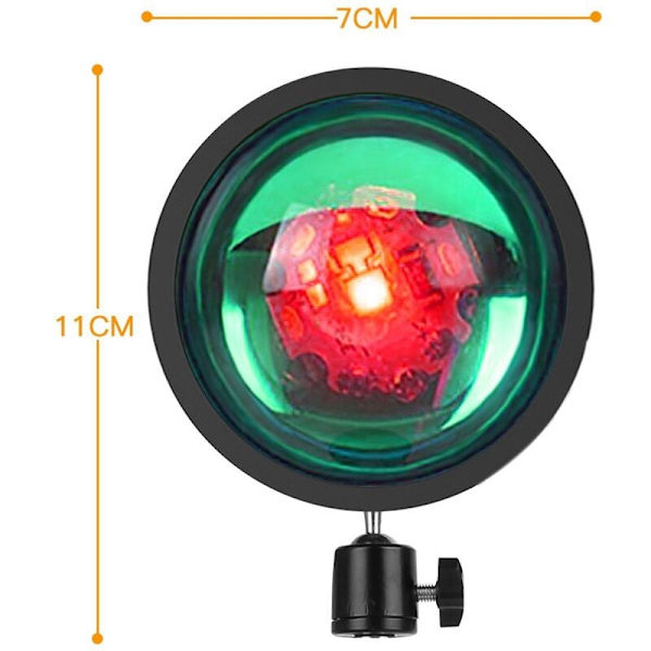 LED Projektionslampe Nattelys, USB Projektor 360 Graders Rotation Fotografering Lamper til Soveværelse Studio