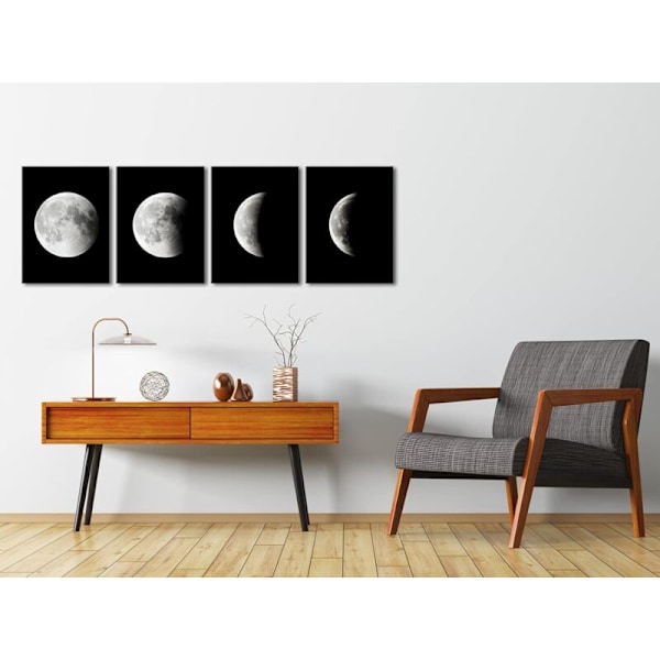Moderni Canvas-taulut Venytetty Taideteos Abstrakti Avaruus Mustavalkoinen Kuvat Valokuvamaalaukset Canvas-seinätaidetta Koti- ja Toimistokoristeluun