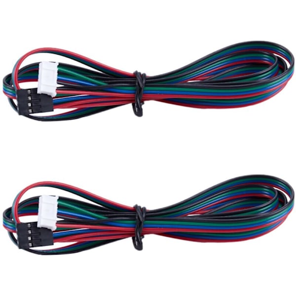 2x Förlängd Nema 17 Stepper Motor Kabel 1M Lång 4 6 Pin 3D-skrivare