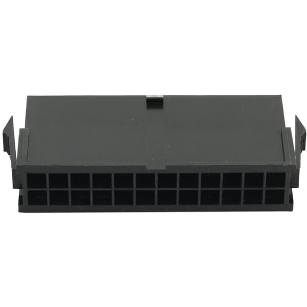 20 stk. serie/1 parti 4,2 mm sort 24P 24PIN til PC-computer ATX bundkort strømforbindelse plasthus