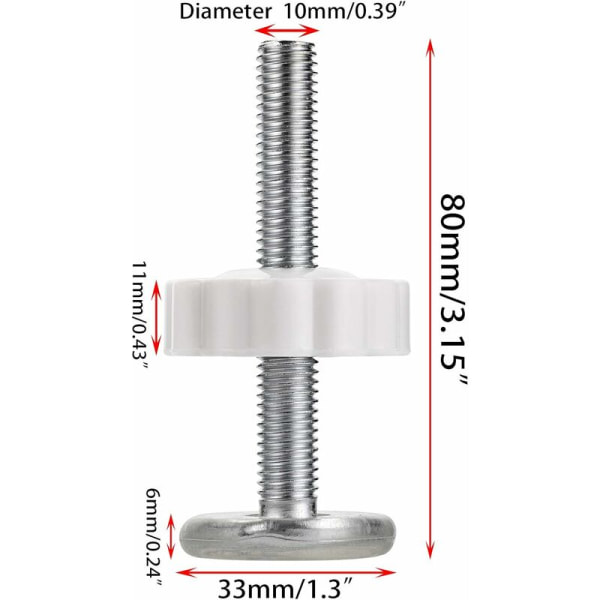 Porttiadapteri M10(10mm/0.39) 4kpl Paineportin kierretanko Lisävarusteet Paineportin vaihto-osat Lemmikkiruuvipulttisarjan portit