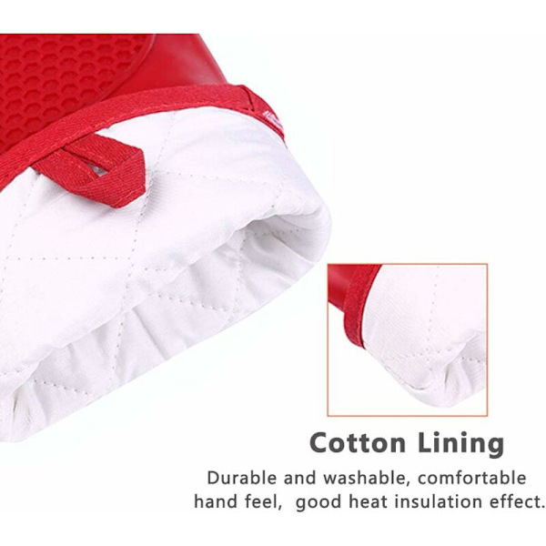 SiliCone-lämmönkestävät uuninlapaset, uuninlapaset, uuninlapaset, uuninlapaset, paksut keittiön eristyslapaset, uuninlapaset grillaukseen, ruoanlaittoon, ammattilaiset