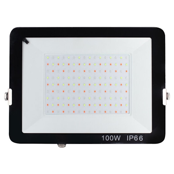 100W Ulko-RGB LED-projektori, RGB-värillinen LED-projektori Puutarhan värillinen LED-valonheitin kaukosäätimellä 16 väriä 4 tilaa Vedenkestävä IP65 Puulle