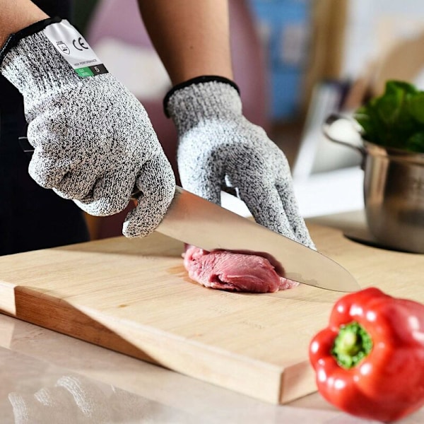 Anti-Cut Handskar Arbetshandskar Nivå 5 Skydd och Trädgårdshandskar Skärbeständiga Handskar för Ostronöppning, Svetsning 24cm-