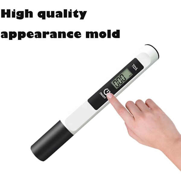 1 st elektronisk pH-mätare testare Tds-mätare vattenkvalitetstestare Tds Ph Ec temperaturmätområde 0-9990 ppm, digital testare med LCD-display Tes