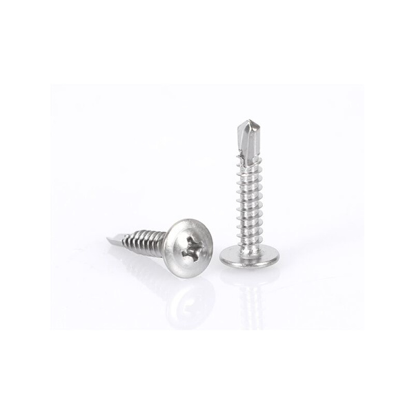 100 kpl itseporaavia peltiruuveja Ø4.2x19mm, suuret kuperat päät - PH/ristiura - sinkitty teräs - kiinnitys