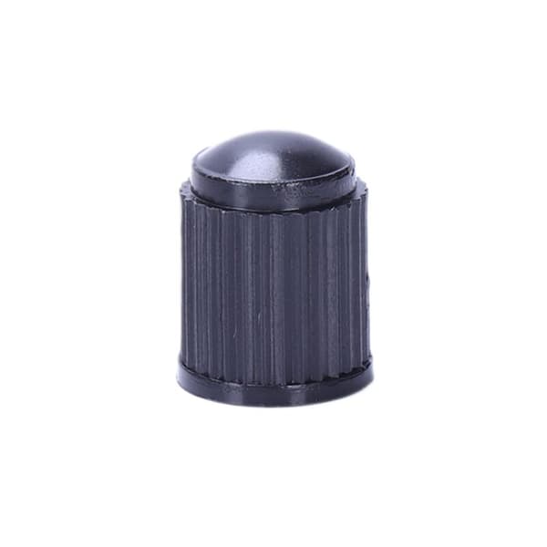 Sett med 400 - Sorte plastventiler for ventilhetter. Biler, lastebiler, motorsykler, . Schrader-hetter.