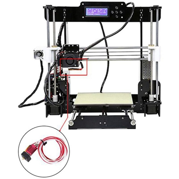 3D-tulostimen tarvikkeet MK8 Extruder -setti suuttimella ja silikonikotelolla Ender3-sarjan tulostimille