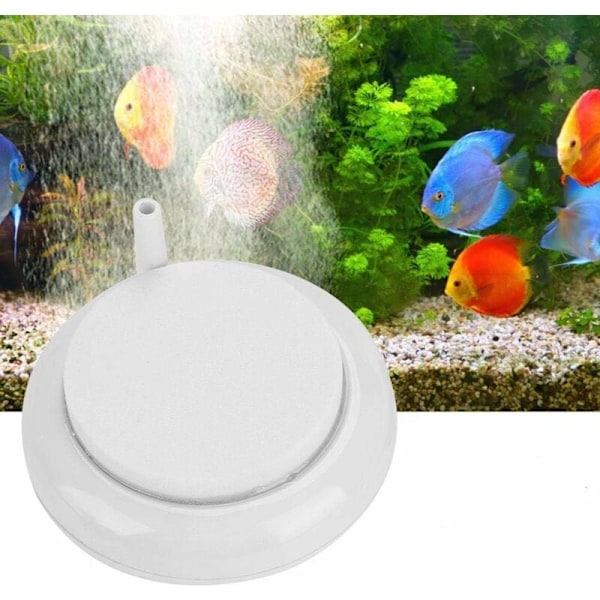 Akvarium Nano Stone Hållbar Sten Luftbubbladissk Nano Skala Rund Diffusor Syretank Bubbler för Akvarium Fiskdammar och Hydroponik