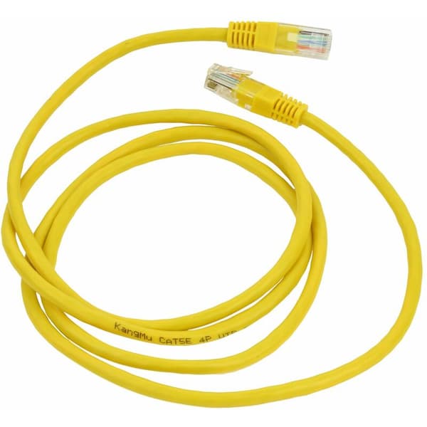 RJ45 Ethernet Cat5 LAN-nätverkskabel Patch-kabel Gul, 10 st 1,5 m