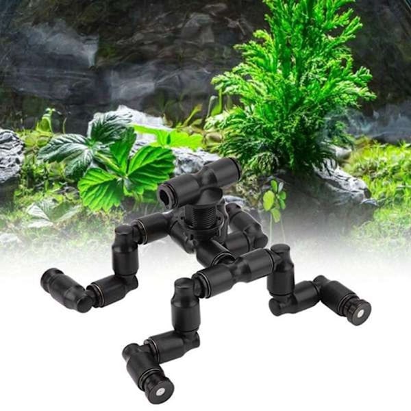 MIUS Reptildimma Spridare Mist Sprinkler Regnskogstank 360 Justerbart Kylsystem för Akvarium Vattenlevande Husdjur, B