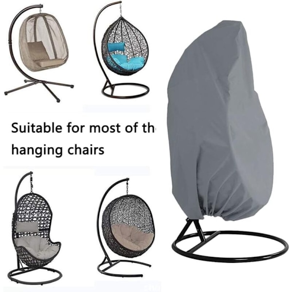 Äggskalstolöverdrag, Möbelgungskydd, Gungstolöverdrag, Hängstol, Utomhusgunga, Säkerhetsmask 210D-230x200cm - RW Vardagsrumsöverdrag