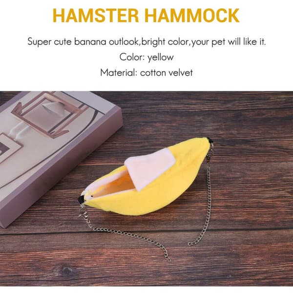 Bananformad hängmatta för husdjur
