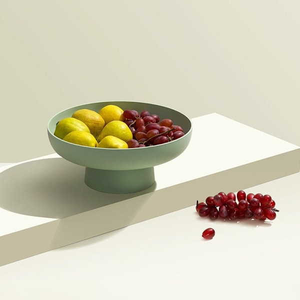 Kreativa fruktkorgar, avrinningskorg för frukt, fruktkorg godisbox snacksfat grönsakskorg godisfat - Grön